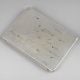 Vintage Silver Travel Map Cigarette Case with Route Engraving