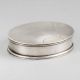 Vintage Silver Sunburst Engine Turned Trinket Box