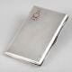 Vintage Hallmarked Sterling Silver Cigarette Case with Crest Detail