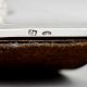 Vintage Hallmarked Silver Desk Blotter with Ribbed Knob