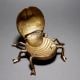 Handmade Vintage Brass Ladybug Ashtray for Decoration
