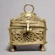 Vintage Handmade Brass Jewelry Box for Antique Collection Storage
