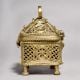 Vintage Handmade Brass Jewelry Box for Antique Collection Storage