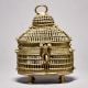 Handcrafted Brass Jewelry Box in Vintage Finish with Jali Work