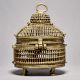 Handcrafted Brass Jewelry Box in Vintage Finish with Jali Work