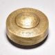 Vintage Handcrafted Brass and Glass Round Box for Decor