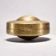 Vintage Handcrafted Brass and Glass Round Box for Decor