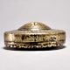 Handmade Brass and Glass Round Box in Rajasthani Art