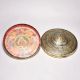Handcrafted Brass and Glass Antique Finish Round Box for Collection