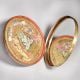 High-Quality Brass and Glass Round Box in Rajasthani Art