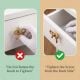 6 Pieces Handmade Gold Vintage Aluminium Bow Cabinet Knobs