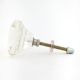 Clear Diamond Cut Glass Living Room Cabinet Knob