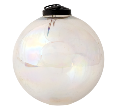 Transparent Round Glass Hanging Ornament