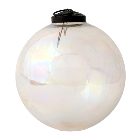 Transparent Round Glass Hanging Ornament