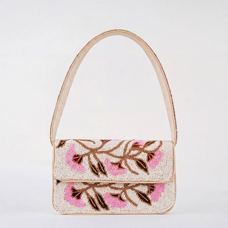 Handmade Vintage Luxury Floral Beaded Shoulder Bag