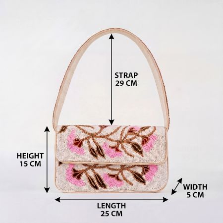 Handmade Vintage Luxury Floral Beaded Shoulder Bag