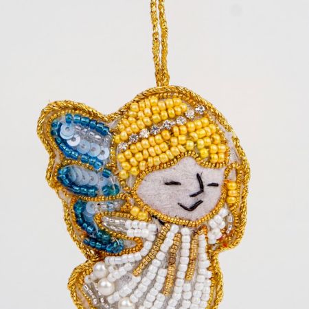 Handmade Beaded Angel Bag Charm