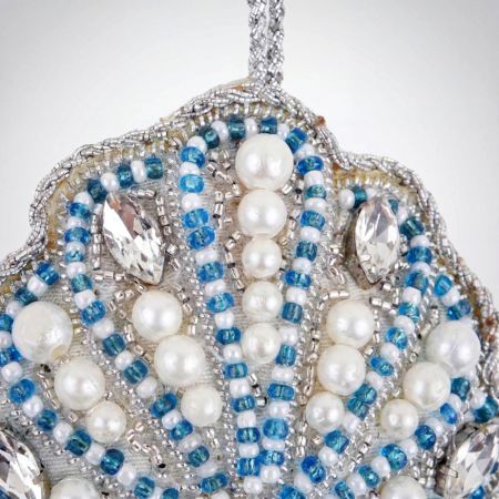 Handmade Beaded Scallop Shell Bag Charm