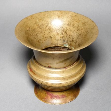 Vintage Handcrafted Brass Kolambi Ritual Vessel