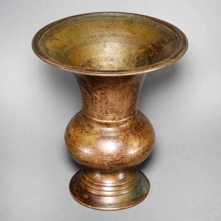 Vintage Handcrafted Brass Padikkam Ritual Vessel