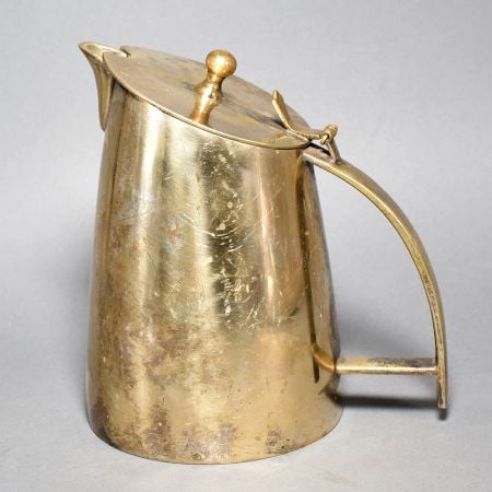 Vintage Handcrafted Brass Lidded Water Pitcher