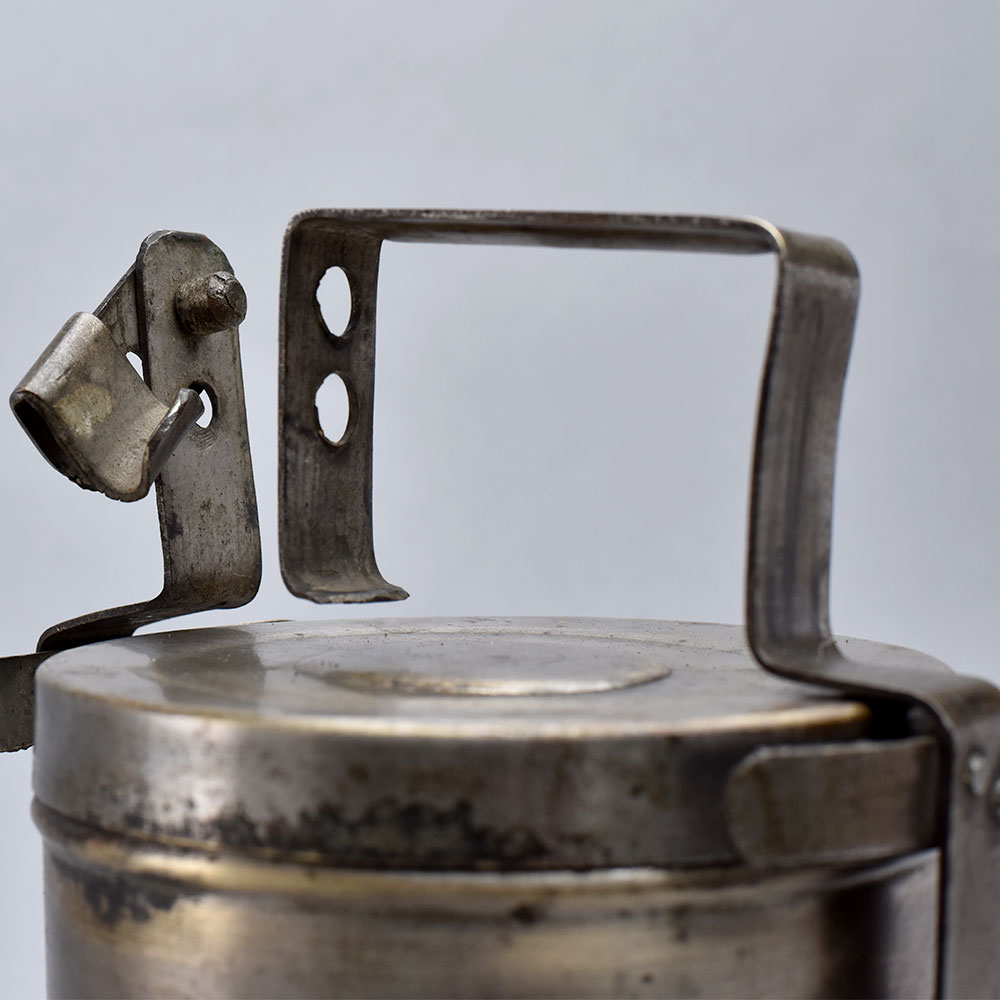 Vintage Brass Tiffin Box from North India for Decor