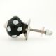 White Dotted Small Ceramic Wardrobe Knob