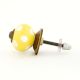 Yellow Dotted Small Ceramic Cabinet Knobs