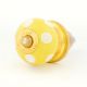 Yellow Dotted Small Ceramic Cabinet Knobs