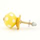 Yellow Dotted Small Ceramic Cabinet Knobs