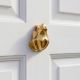 Handmade Rustic Brass Frog Door Knocker