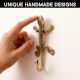 Golden Brass Lizard Wall Hook