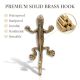 Golden Brass Lizard Wall Hook