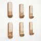 6 Pieces Designer Wooden Adhesive Wall Hooks With Geometric Patterns