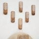 6 Pieces Wooden Decorative Adhesive Wall Key And Towel Holder