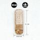 6 Pieces Handmade Wooden Decorative Adhesive Wall Hooks