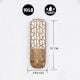 6 Pieces Handcrafted Wooden Adhesive Wall Hooks