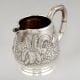 Vintage Anglo Indian Silver Creamer Jug with Village Scene Engraving