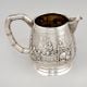 Vintage Anglo Indian Silver Creamer Jug with Village Scene Engraving