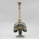 Vintage Silver Gulab Pash with Gold Plated Floral Embellishments