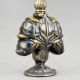 Vintage Silver Gulab Pash with Gold Plated Floral Embellishments