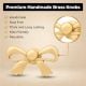 6 Pieces Brass Golden Bow Tie Living Room Cabinet Knobs