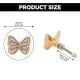 6 Pieces Mother of Pearl and Brass Butterfly Kitchen Cabinet Knob