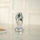 Modern Glass Silver Candle Holder for Home Decor
