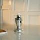 Modern Glass Silver Candle Holder for Home Decor