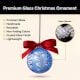 12 Pieces Handcrafted Multicolor Glass Christmas Ornament