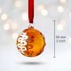 12 Pieces Handcrafted Multicolor Glass Christmas Ornament