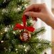 12 Pieces Handcrafted Multicolor Glass Christmas Ornament