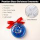 12 Pieces Handcrafted Multicolor Glass Donut Christmas Ornaments