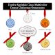12 Pieces Handcrafted Multicolor Glass Donut Christmas Ornaments